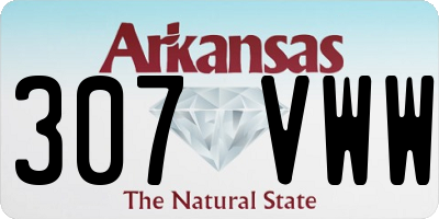 AR license plate 307VWW