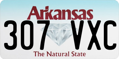 AR license plate 307VXC