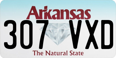 AR license plate 307VXD