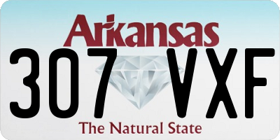 AR license plate 307VXF