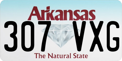 AR license plate 307VXG