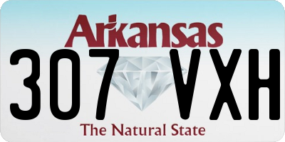 AR license plate 307VXH