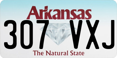 AR license plate 307VXJ