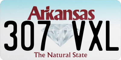 AR license plate 307VXL