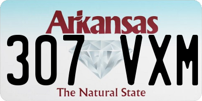 AR license plate 307VXM