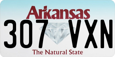AR license plate 307VXN