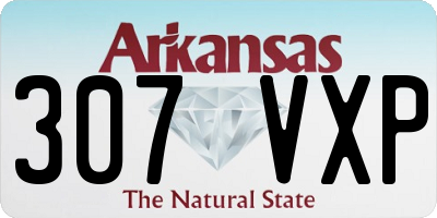 AR license plate 307VXP