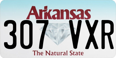 AR license plate 307VXR