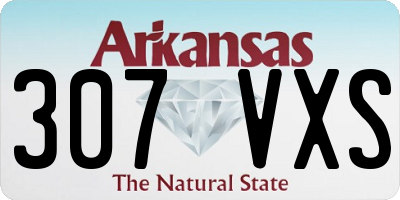 AR license plate 307VXS