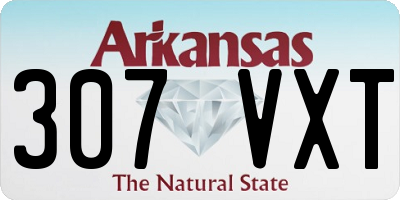 AR license plate 307VXT