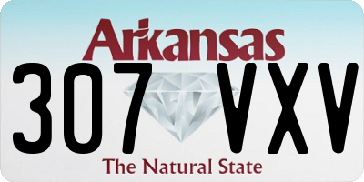 AR license plate 307VXV