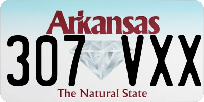 AR license plate 307VXX