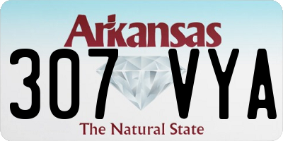 AR license plate 307VYA
