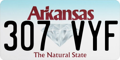 AR license plate 307VYF