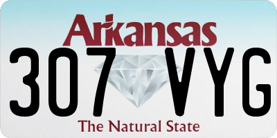 AR license plate 307VYG