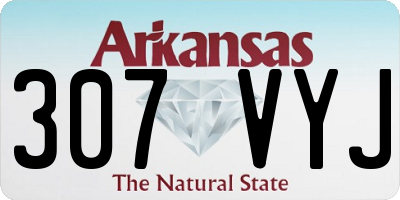 AR license plate 307VYJ