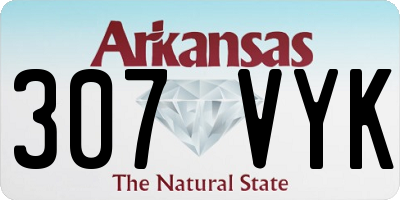 AR license plate 307VYK