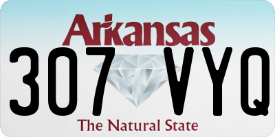 AR license plate 307VYQ