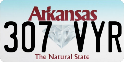 AR license plate 307VYR