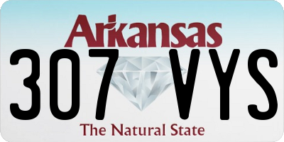 AR license plate 307VYS