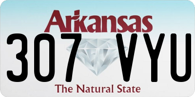 AR license plate 307VYU