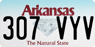 AR license plate 307VYV