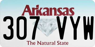 AR license plate 307VYW
