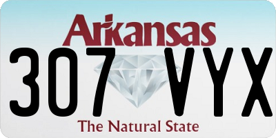 AR license plate 307VYX