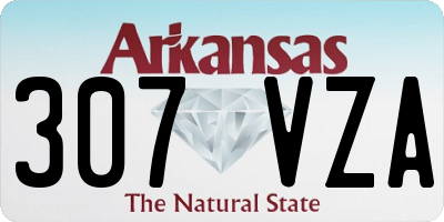 AR license plate 307VZA
