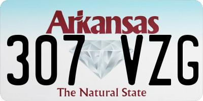 AR license plate 307VZG