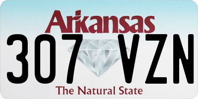 AR license plate 307VZN