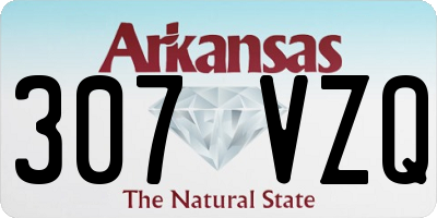 AR license plate 307VZQ