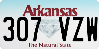 AR license plate 307VZW