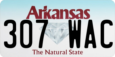 AR license plate 307WAC