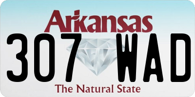 AR license plate 307WAD