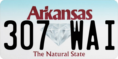 AR license plate 307WAI