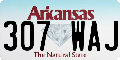 AR license plate 307WAJ