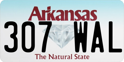 AR license plate 307WAL