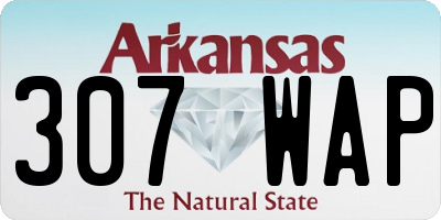 AR license plate 307WAP