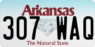 AR license plate 307WAQ