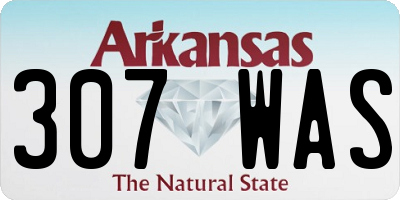 AR license plate 307WAS