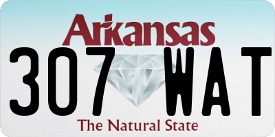 AR license plate 307WAT