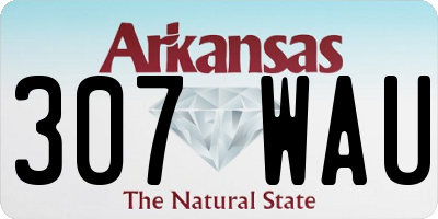 AR license plate 307WAU