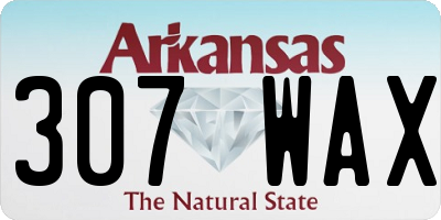 AR license plate 307WAX