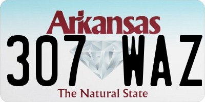 AR license plate 307WAZ