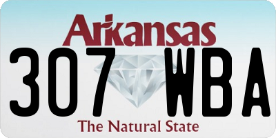 AR license plate 307WBA