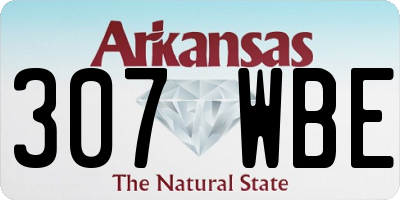 AR license plate 307WBE