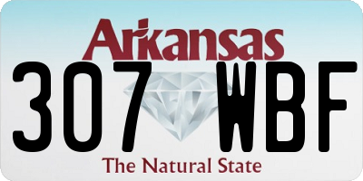 AR license plate 307WBF