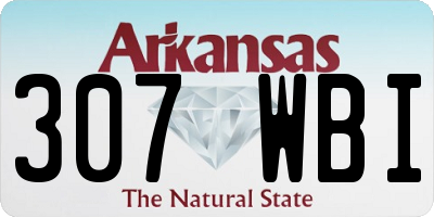 AR license plate 307WBI