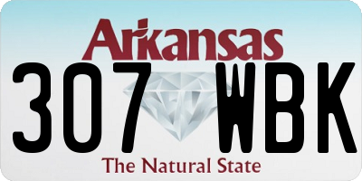 AR license plate 307WBK